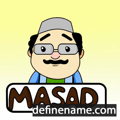 cartoon of the name Mas'ud