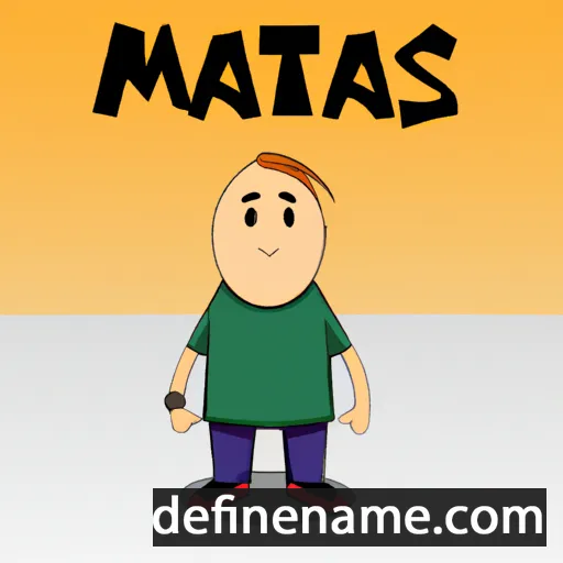 cartoon of the name Matas