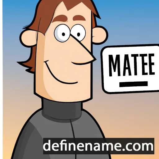 cartoon of the name Mate