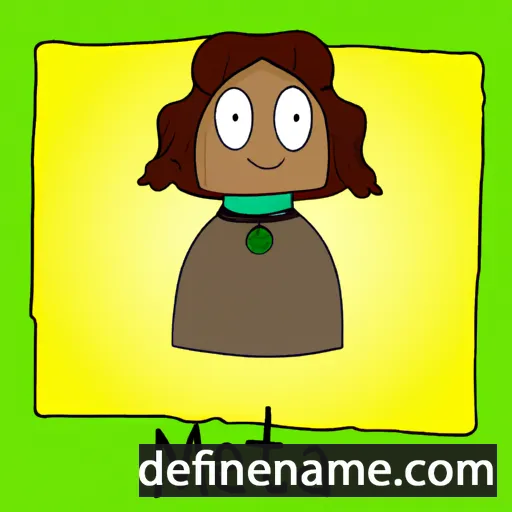 cartoon of the name Matea