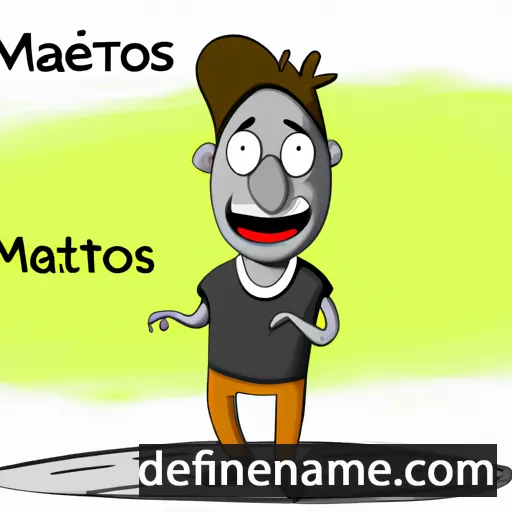 cartoon of the name Matevos