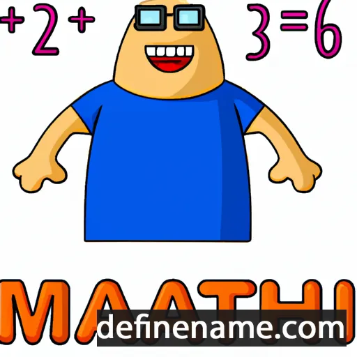 cartoon of the name Math