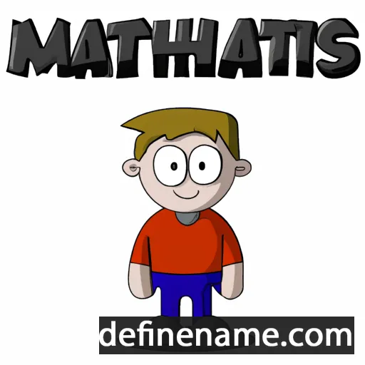 cartoon of the name Mathias