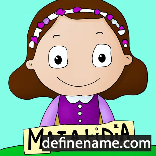 cartoon of the name Mathilda