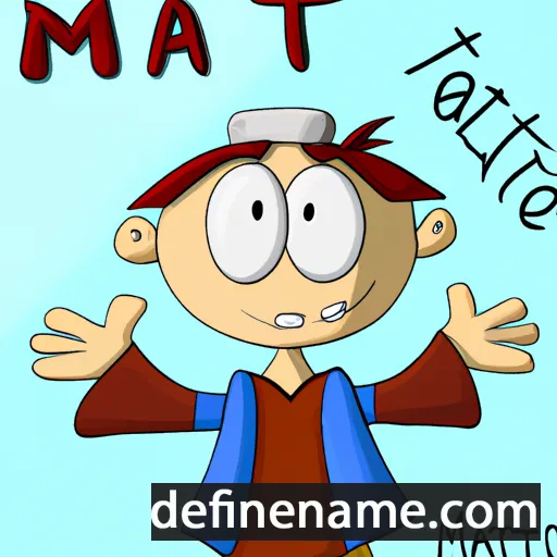 cartoon of the name Mati