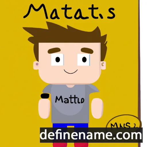 cartoon of the name Matías