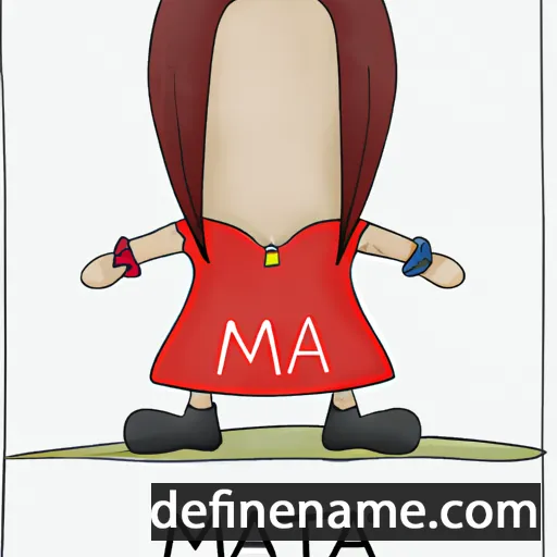 cartoon of the name Matia