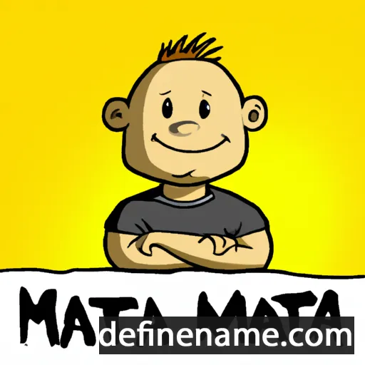 cartoon of the name Matija