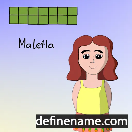 cartoon of the name Matleena