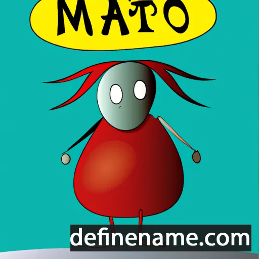 cartoon of the name Mato