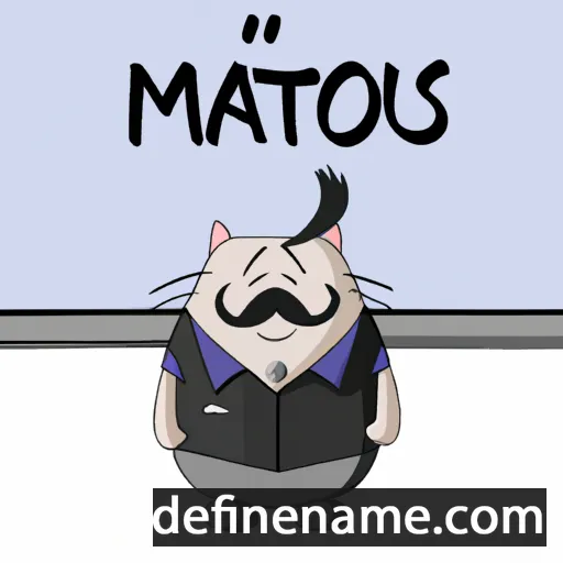 cartoon of the name Matouš