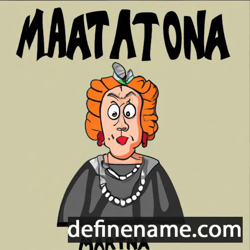 cartoon of the name Matrona