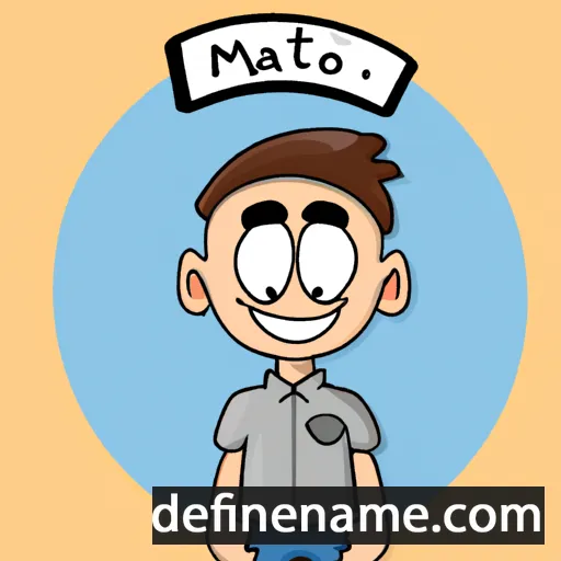 cartoon of the name Matteo