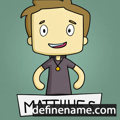 cartoon of the name Matteus