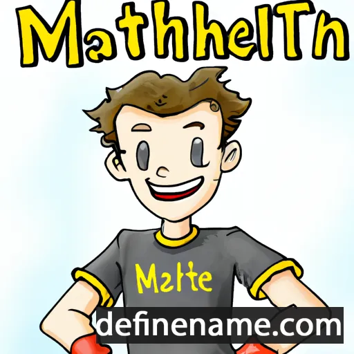 cartoon of the name Matthei