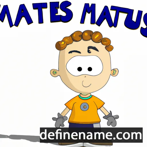 cartoon of the name Mattheus