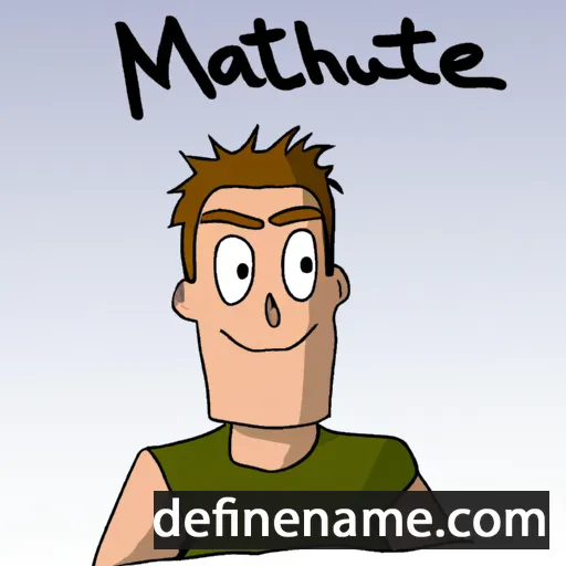 cartoon of the name Matthieu