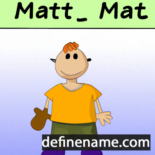 cartoon of the name Matti