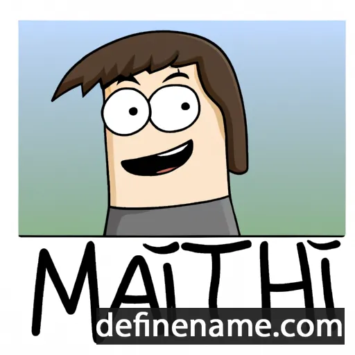 cartoon of the name Mattin