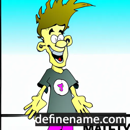 cartoon of the name Matty