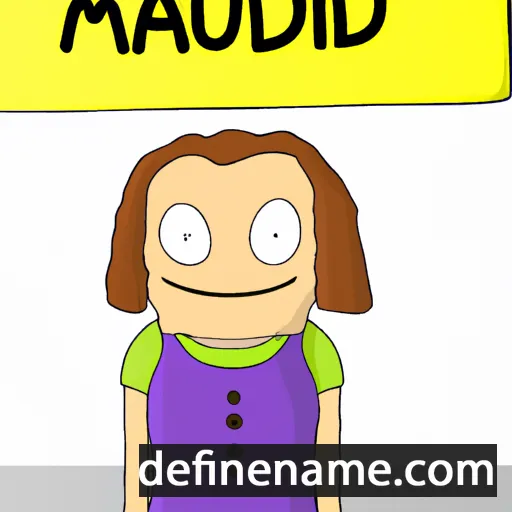 cartoon of the name Maud