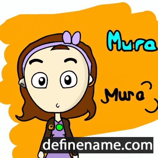 cartoon of the name Maura