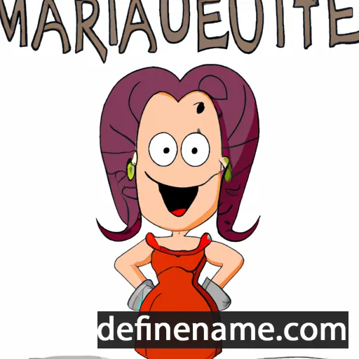 cartoon of the name Mauricette