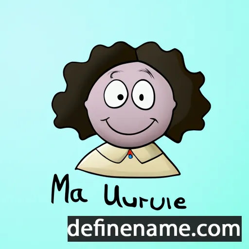 cartoon of the name Maurine