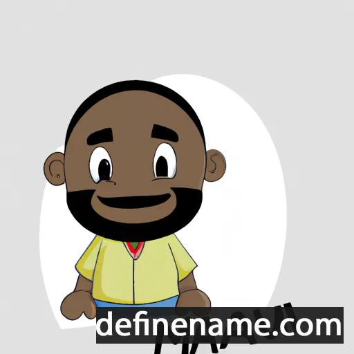 cartoon of the name Mawuli