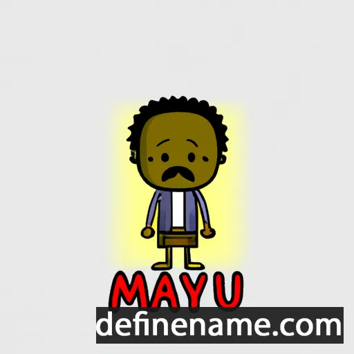 cartoon of the name Mawunyo