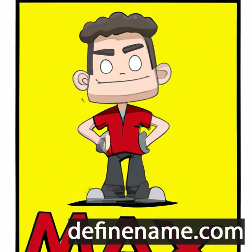 cartoon of the name Max