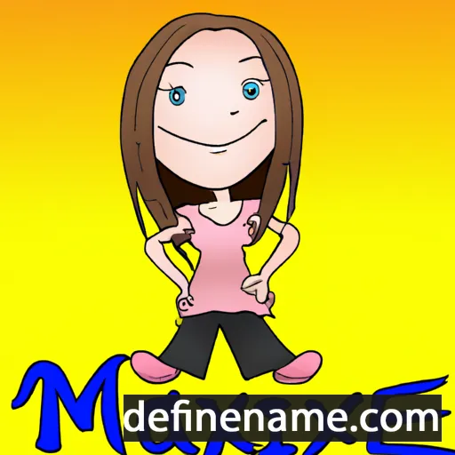 cartoon of the name Maxene