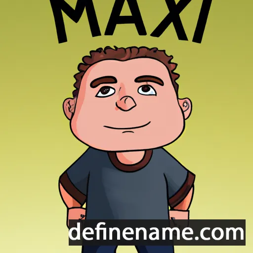 cartoon of the name Maxim