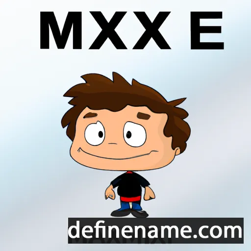 cartoon of the name Maxime