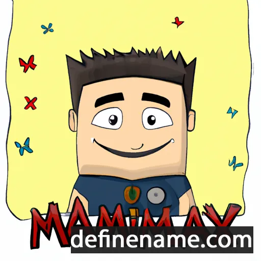 cartoon of the name Maximiano