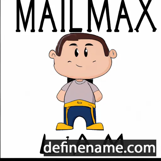 cartoon of the name Maximilián