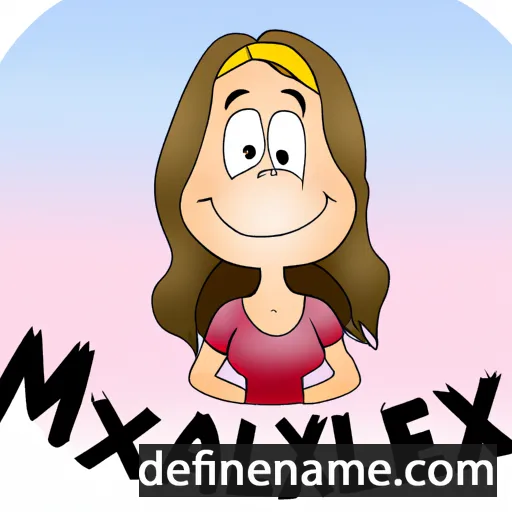 cartoon of the name Maximiliane