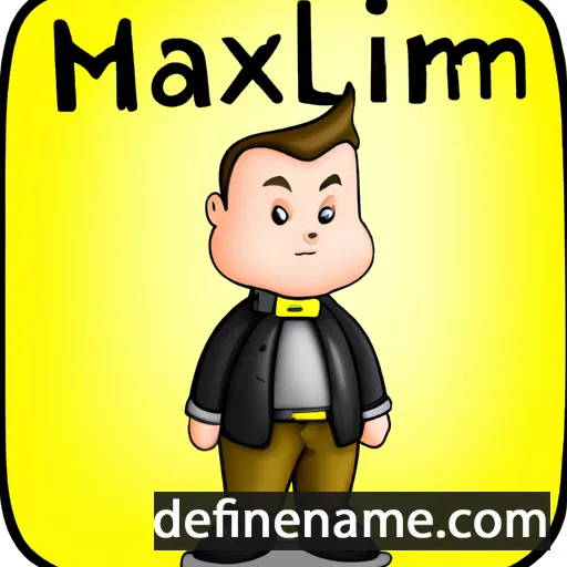 cartoon of the name Maximillian