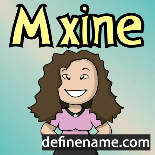 cartoon of the name Maxine