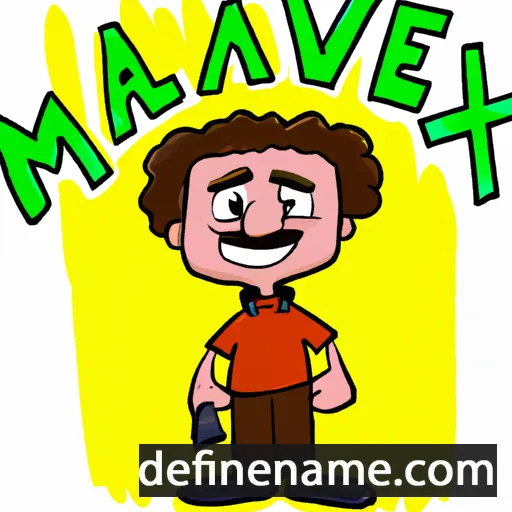 cartoon of the name Maxwell