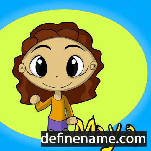 cartoon of the name Maya