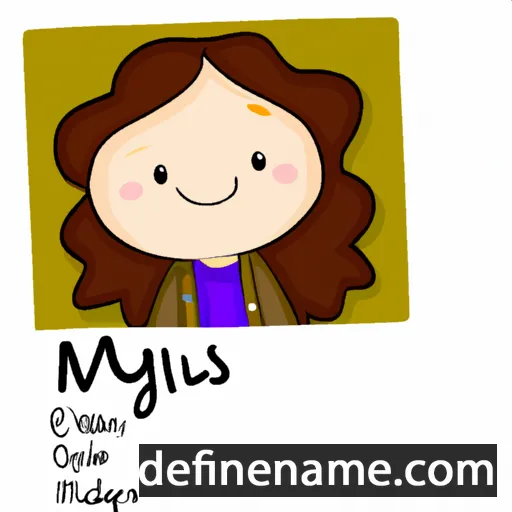 cartoon of the name Maylis