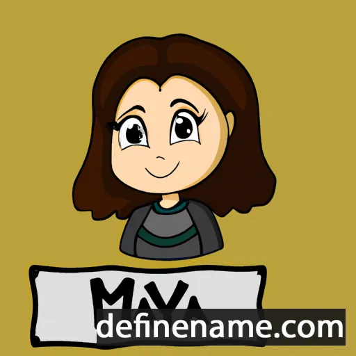 cartoon of the name Mayra