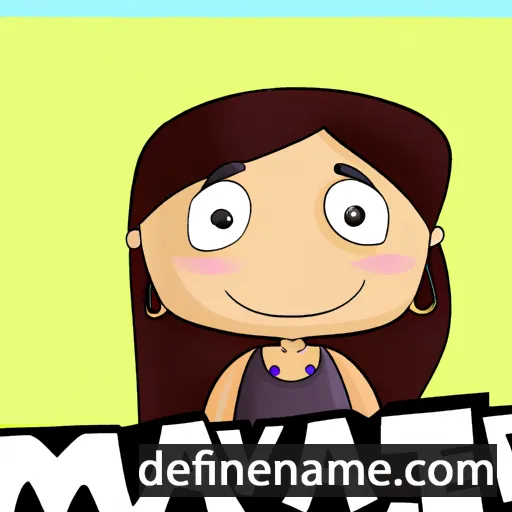 cartoon of the name Mayte