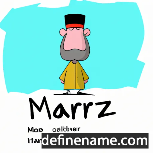 cartoon of the name Mazhar