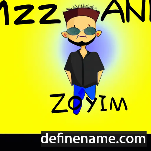 cartoon of the name Mazin