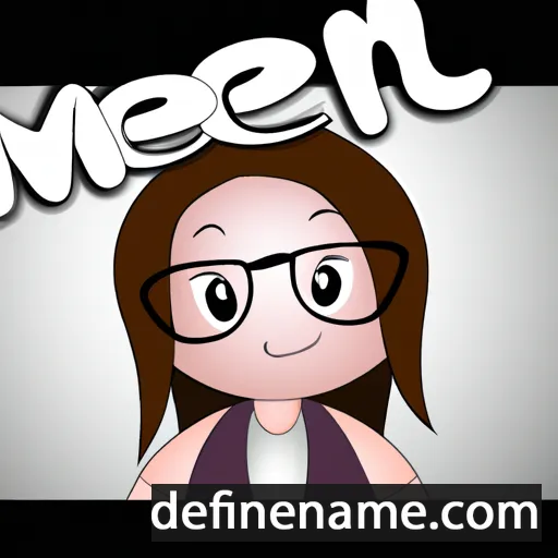 cartoon of the name Mégane