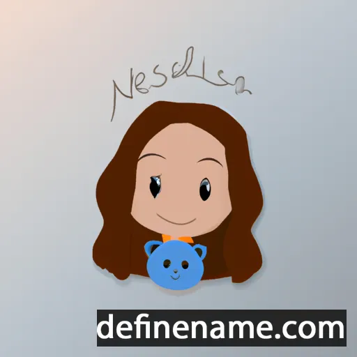 cartoon of the name Mélissa