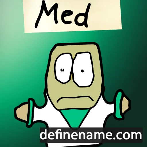 cartoon of the name Medad