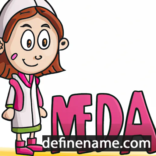 cartoon of the name Medina